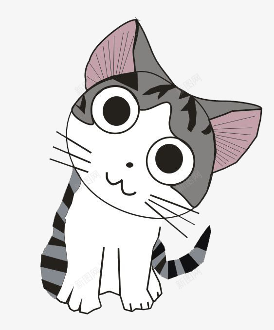歪头的小猫咪png免抠素材_88icon https://88icon.com 卡通 可爱 小猫 手绘 歪头