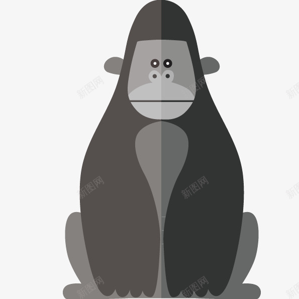 大猩猩全身png免抠素材_88icon https://88icon.com 人猿透明图 动物 灵长类动物 猩猩png图