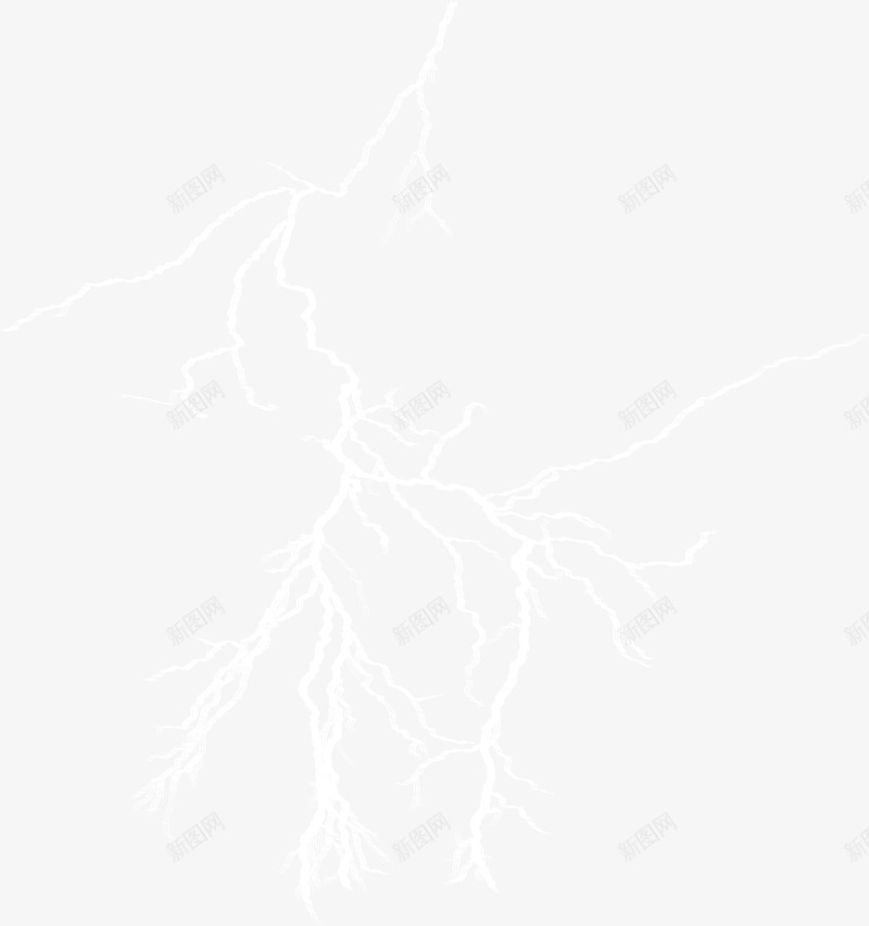 白色梦幻闪电png免抠素材_88icon https://88icon.com 天气 晴天霹雳 白色闪电 线条裂纹 装饰图案 雷电 雷阵雨