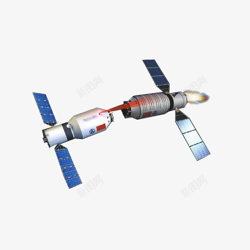 天宫对接png免抠素材_88icon https://88icon.com 天宫二号 宇宙 科学 航天 飞行器