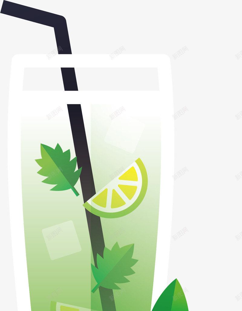 玻璃黑色吸管鸡尾酒矢量图eps免抠素材_88icon https://88icon.com 卡通鸡尾酒 吸管 吸管鸡尾酒 缤纷鸡尾酒 酒类 黑色 矢量图