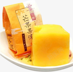 黄色美味芒果果冻零食png免抠素材_88icon https://88icon.com 果冻 美味 芒果 零食 黄色