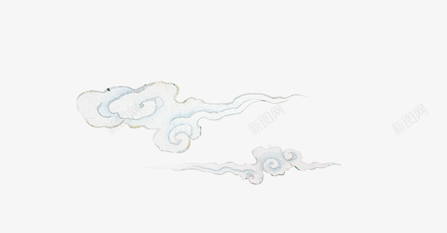 祥云底纹png免抠素材_88icon https://88icon.com 中国风 中国风符号 中式纹样 白色 祥云