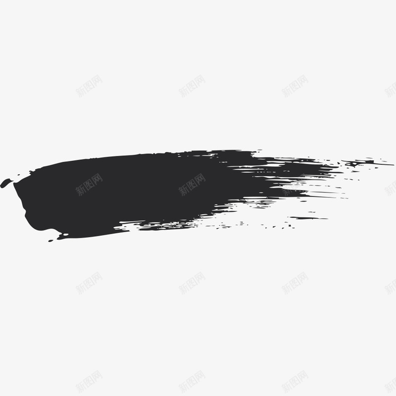毛笔笔触笔刷合成png免抠素材_88icon https://88icon.com 下载 合成 实心点 弯曲笔触 毛笔 炭笔笔刷 笔触 运笔