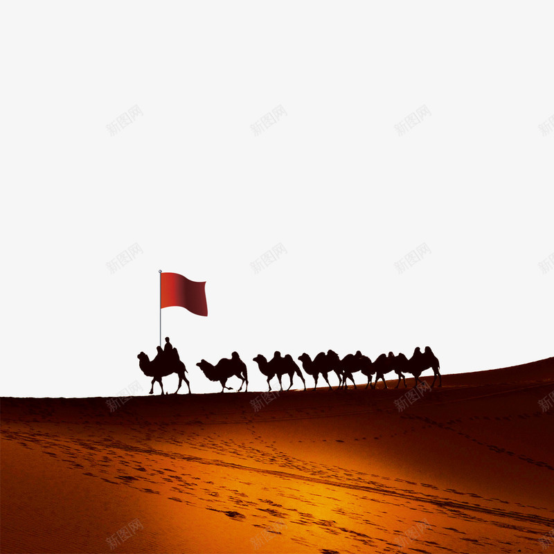 沙漠行军psd免抠素材_88icon https://88icon.com 沙漠旅行 沙漠素材 骆驼