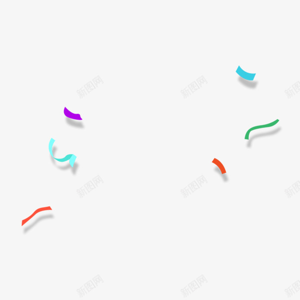 漂浮纸片png免抠素材_88icon https://88icon.com 喜庆 店铺装饰 彩色 简约 飘纸