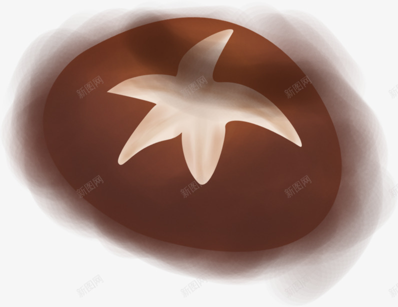 手绘棕色卡通香菇png免抠素材_88icon https://88icon.com 卡通 棕色 香菇