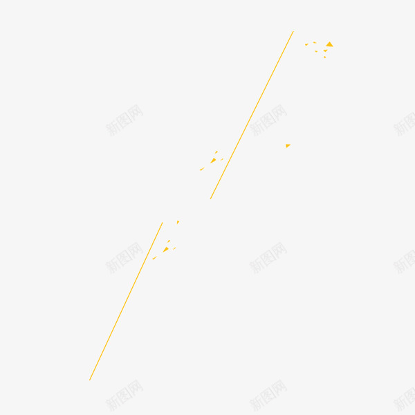 黄色斜线png免抠素材_88icon https://88icon.com 喜庆 店铺装饰 斜线条 简约 长条