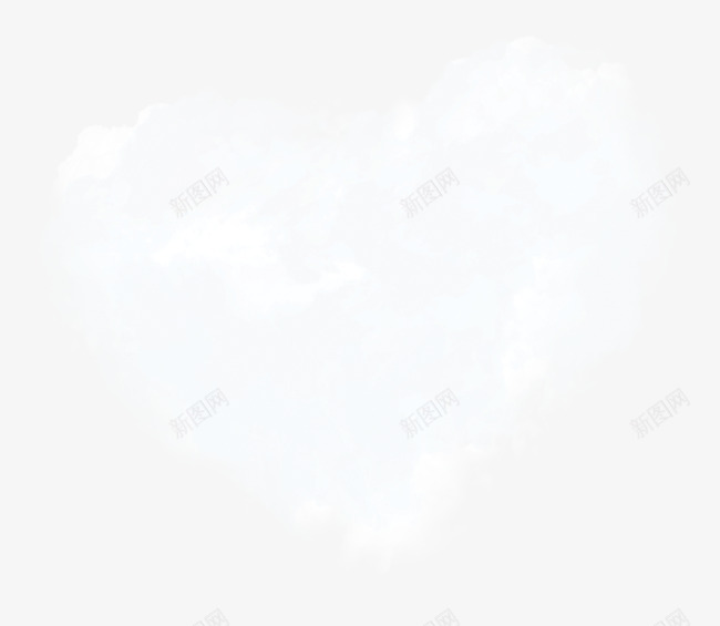 心形云朵png免抠素材_88icon https://88icon.com 心形 爱心 白云