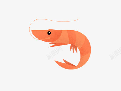 粉色大虾png免抠素材_88icon https://88icon.com 动物 手绘 海鲜 虾 食物