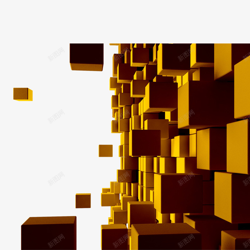 立体突出的立方体png免抠素材_88icon https://88icon.com 盒子 突出 立体 立方体