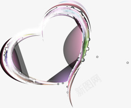 手绘紫色绚丽爱心png免抠素材_88icon https://88icon.com 爱心 紫色 绚丽