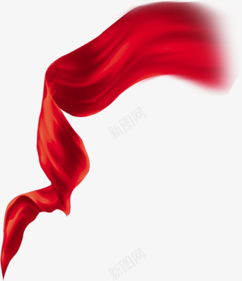 一条红丝带png免抠素材_88icon https://88icon.com 中国风 国庆节 新图网 红绸带