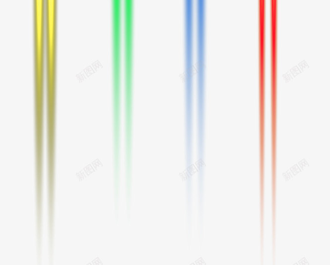 彩色炫酷光线png免抠素材_88icon https://88icon.com 光效 发光 炫酷 特效 矢量光线 线性光 线条 高光