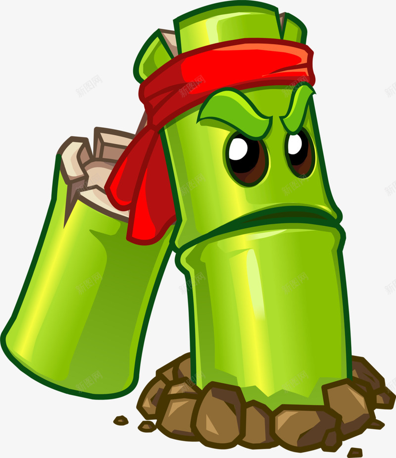 卡通竹子png免抠素材_88icon https://88icon.com png素材 卡通画 竹子 绿色