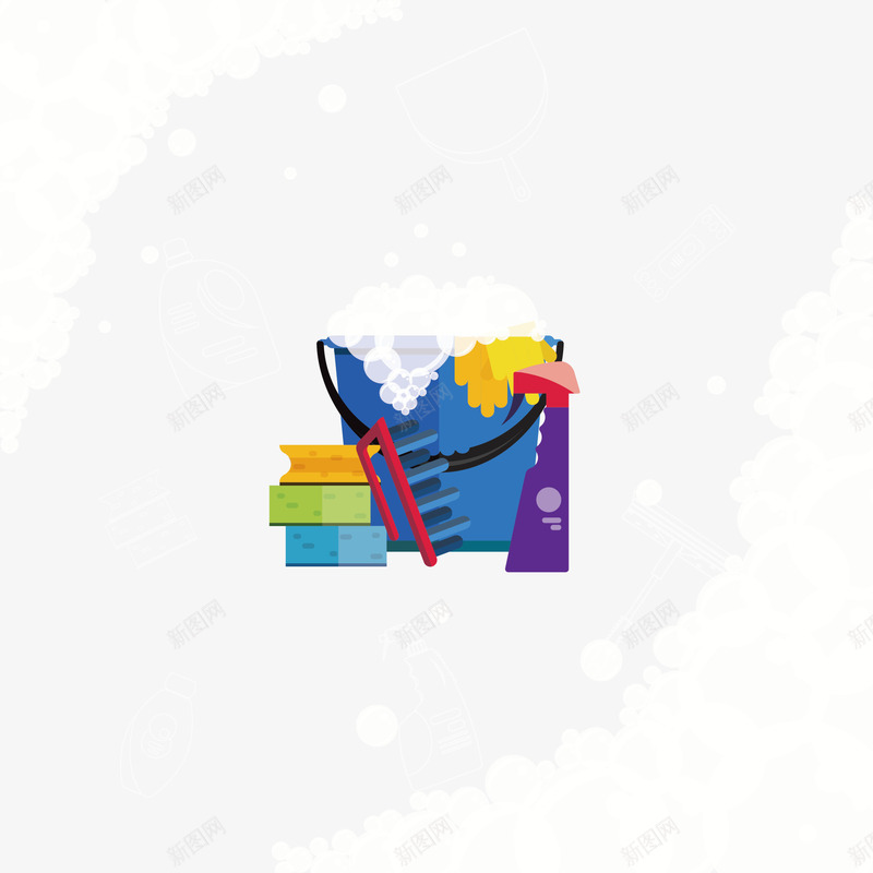 白色泡泡清洁打扫工具png免抠素材_88icon https://88icon.com 工具 打扫卫生 打扫房间 泡沫 清洁工具 白色泡泡