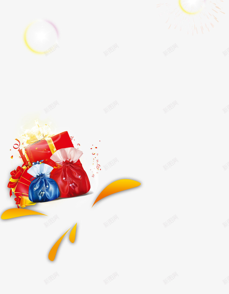 淘宝海报装饰宝箱psd免抠素材_88icon https://88icon.com 宝箱 盒子 箱子