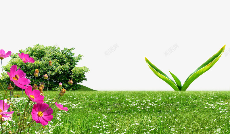 绿草花绿叶png免抠素材_88icon https://88icon.com 大树 小草 户外 环保 红花 绿叶 绿树 绿芽 羽毛 花朵 花瓣 草原 草地 草坪 蝴蝶 足球场 野外