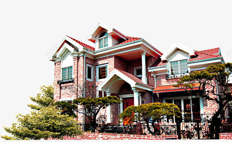 红色别墅浪漫房屋png免抠素材_88icon https://88icon.com 别墅 房屋 浪漫 红色