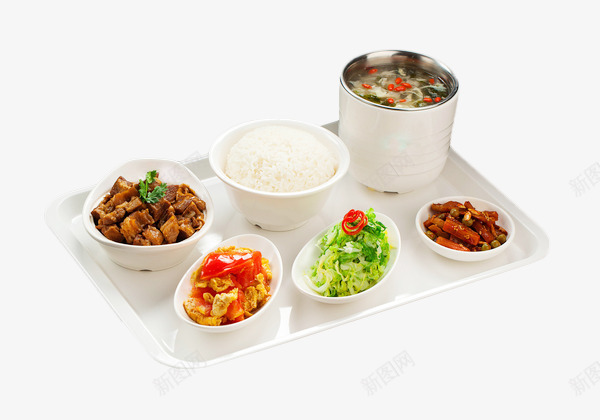 红烧牛肉饭四菜一汤png免抠素材_88icon https://88icon.com 例汤 四菜一汤 番茄炒蛋 米饭 红烧牛肉饭 苦瓜 青菜