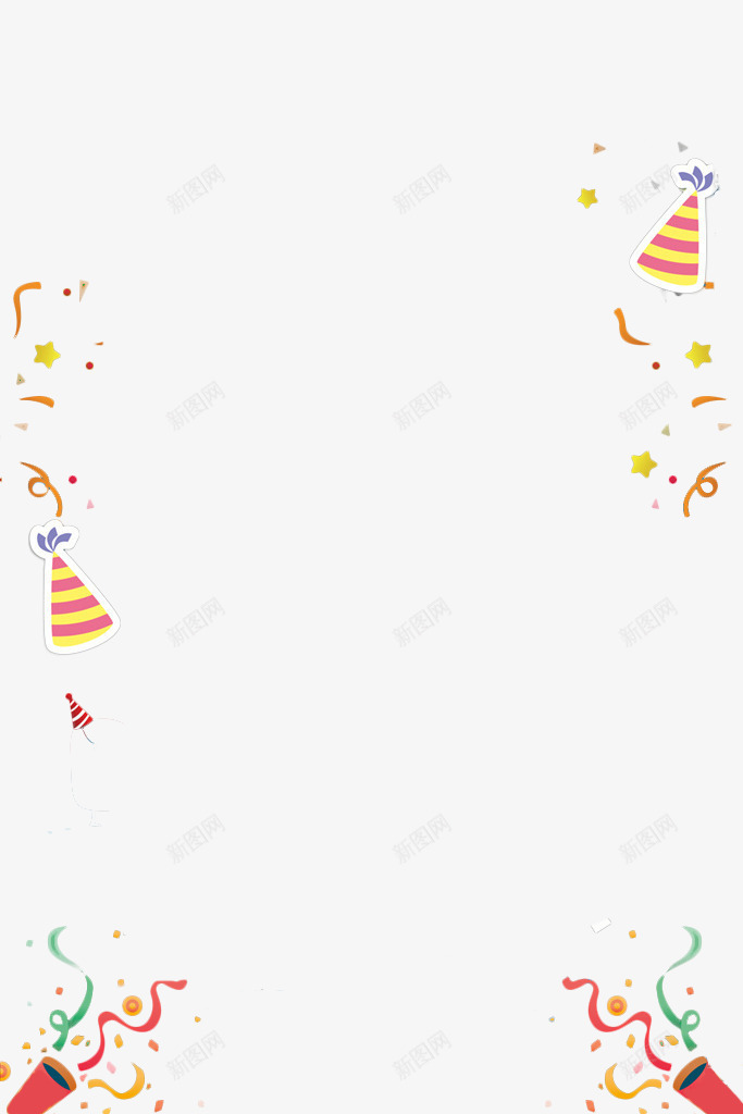 卡通风格生日快乐海报边框装饰psd免抠素材_88icon https://88icon.com 卡通 可爱 插画 横幅 清新 生日 生日快乐 生日横幅 生日礼花 礼花 装饰 贺卡 鼠