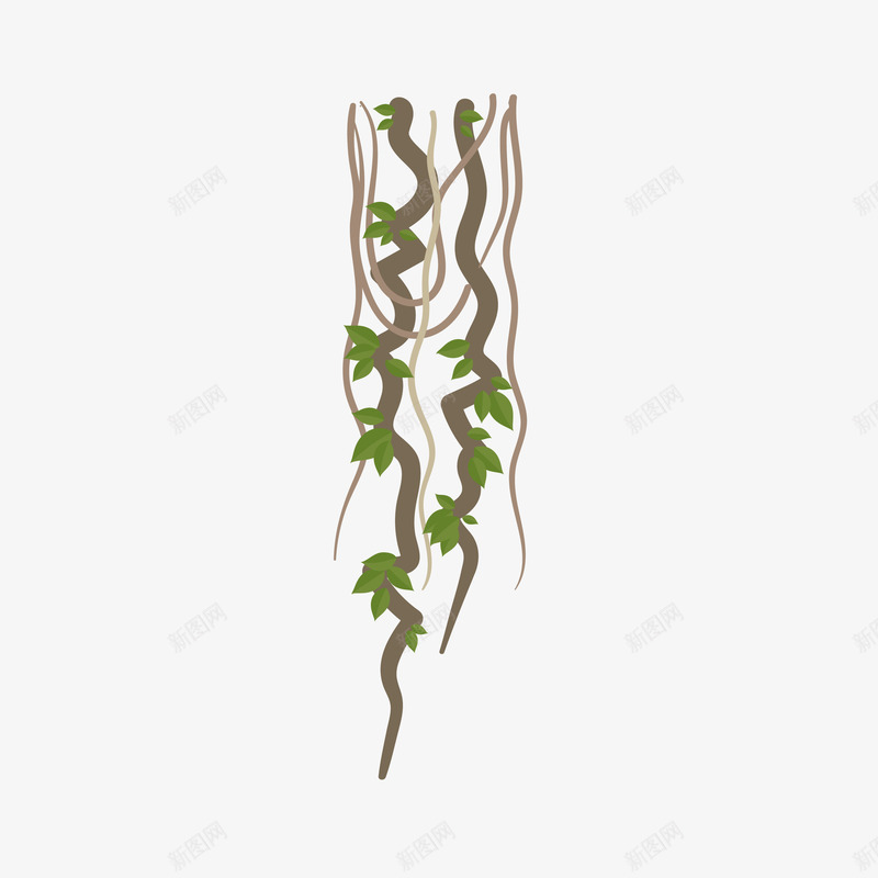 简约藤叶藤条矢量图ai免抠素材_88icon https://88icon.com 叶子 植物 滕叶 简洁 简约 绿植 藤叶 藤条 藤枝 藤蔓 矢量图