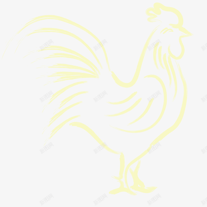 黄色鸡矢量图ai免抠素材_88icon https://88icon.com 抽象鸡 鸡年 鸡年免费png下载 鸡矢量图 黄色鸡 矢量图