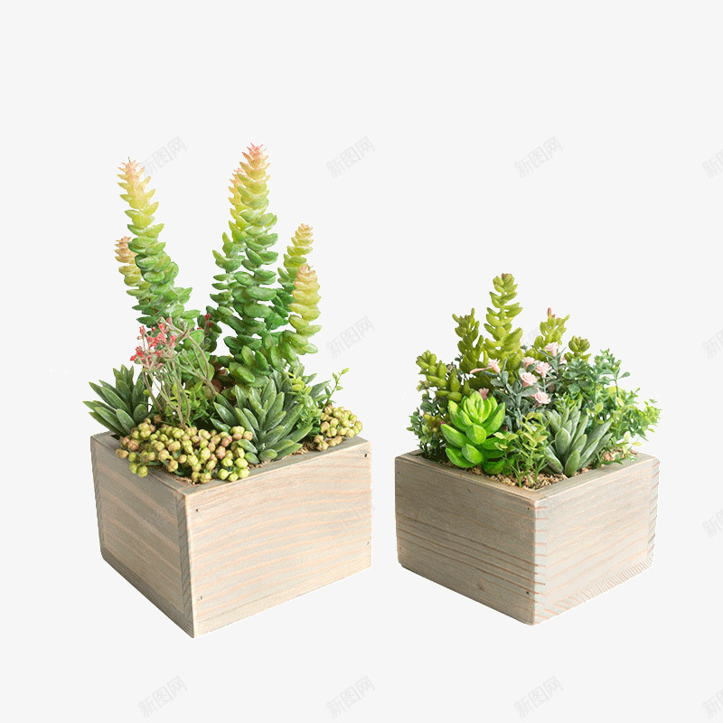 仿真花小盆景摆件png免抠素材_88icon https://88icon.com 仿真花容器摆设 假花盆栽组合 美式复古木盒 花艺套装 装饰品