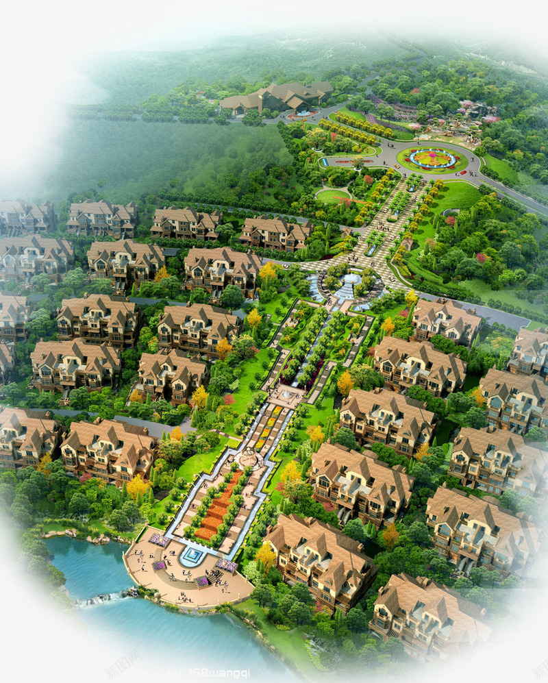 规划整齐的绿色小区png免抠素材_88icon https://88icon.com 公路 城市 小区鸟瞰图 建筑 房屋 智慧社区 树木 楼房 河流 绿色 鸟瞰图