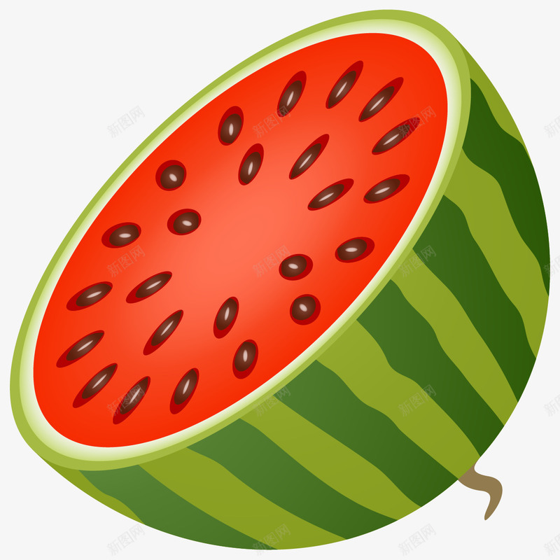 卡通夏日解渴水果西瓜png免抠素材_88icon https://88icon.com 卡通 夏日 水果 西瓜 解渴