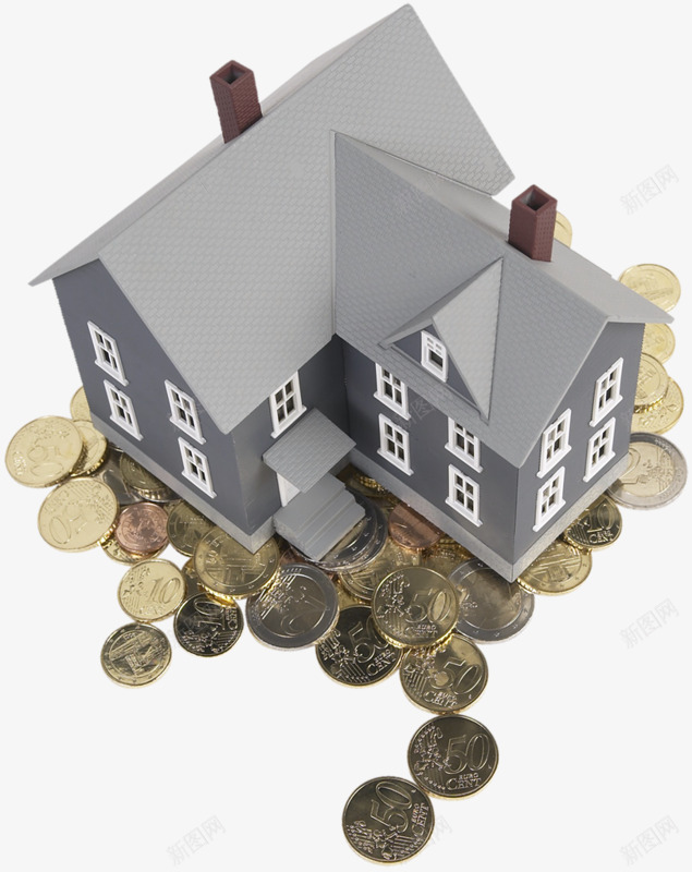 俯视房子png免抠素材_88icon https://88icon.com 房子 房屋 金币 金钱