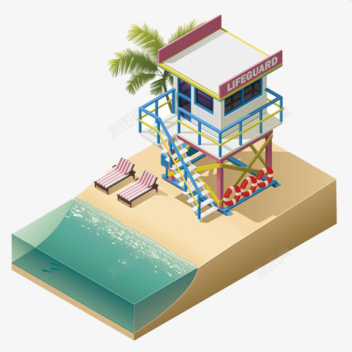 卡通海边房子png免抠素材_88icon https://88icon.com 卡通 房屋 手绘 海边