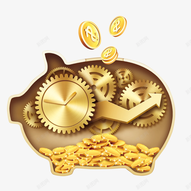 金融png免抠素材_88icon https://88icon.com 投资 猪形状 理财 财富 金币 金融商业 金融投资 金融海报 金融设计 金融货币