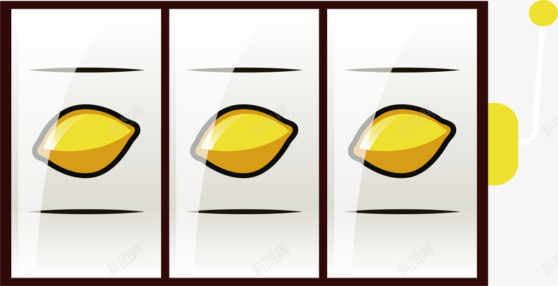 老虎机抽奖png免抠素材_88icon https://88icon.com 大抽奖 幸运抽奖 矢量素材 老虎机 赌博机