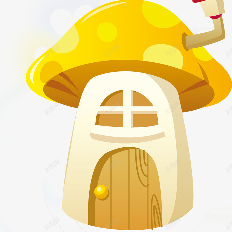 蘑菇屋png免抠素材_88icon https://88icon.com 儿童节 儿童节素材 卡通元素 房屋 蘑菇 蘑菇小人