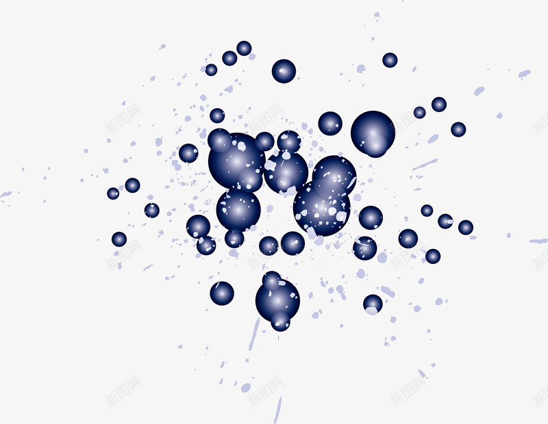 深蓝色球体背景png免抠素材_88icon https://88icon.com 深蓝色 球体 装饰