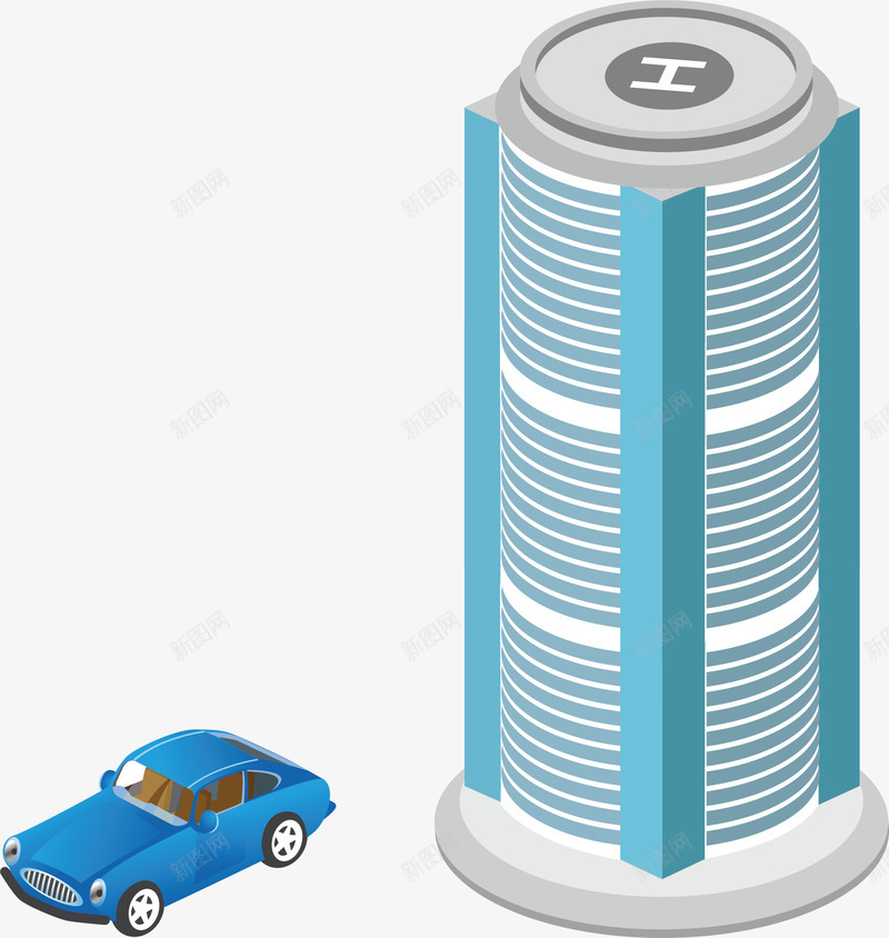 城市楼房png免抠素材_88icon https://88icon.com 卡通 城市 汽车 科技楼 科技楼房 科技楼梯