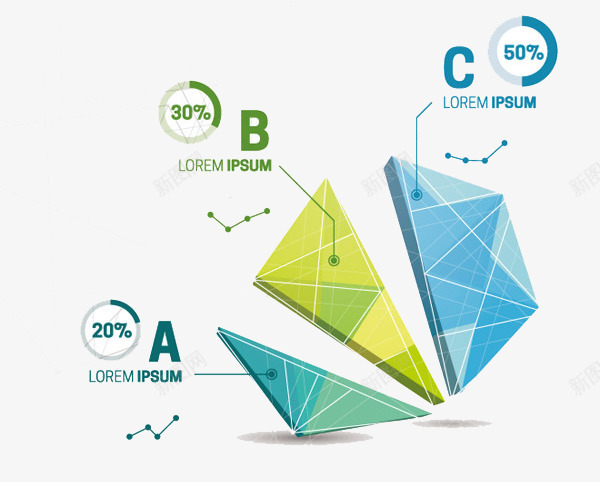 线性图表png免抠素材_88icon https://88icon.com ppt元素 三角形 数据 线性 统计图