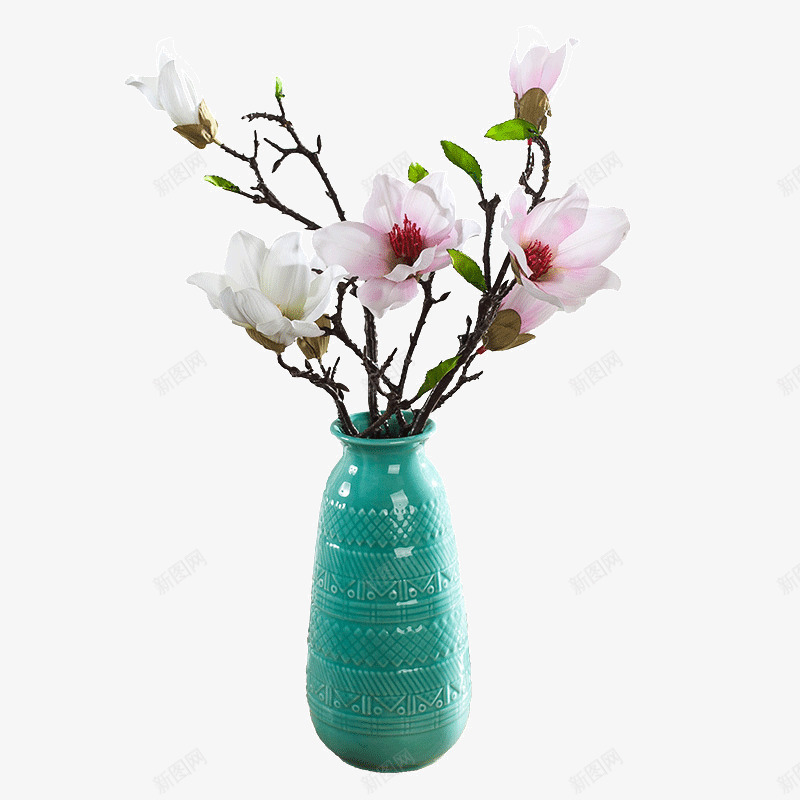 玉兰花仿真花png免抠素材_88icon https://88icon.com 仿真花容器摆设 假花 客厅餐桌摆件 家居装饰花卉 花艺套装 陶瓷花瓶