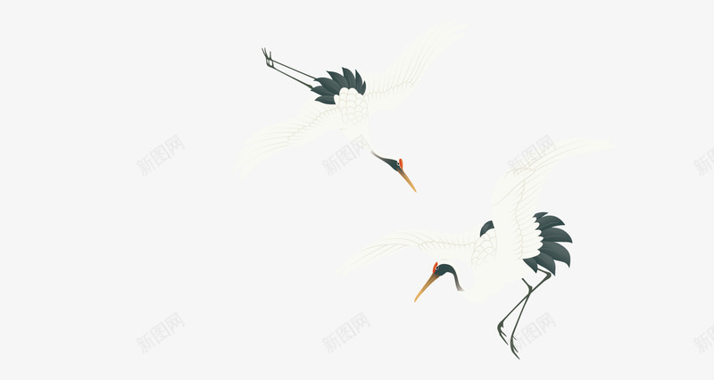 动物鸟类仙鹤松树png免抠素材_88icon https://88icon.com 仙鹤 动物 松树 鸟类