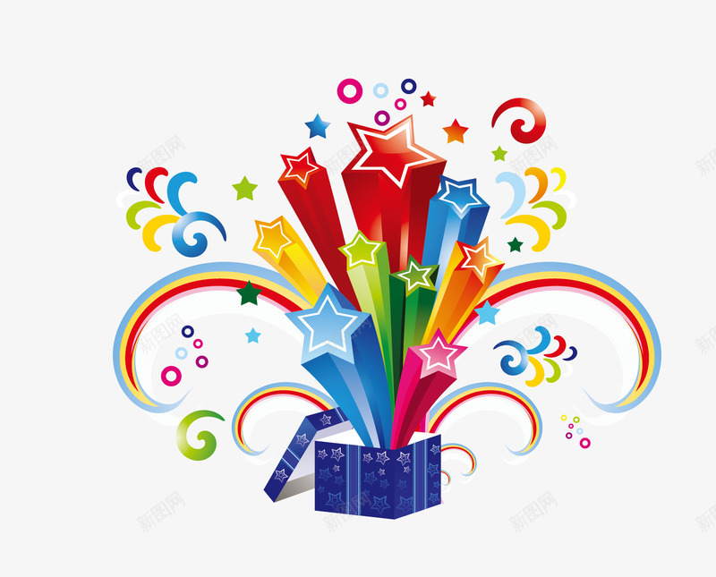 惊喜礼物png免抠素材_88icon https://88icon.com 卡通图案 开盒有礼 惊喜礼物 打开的礼品盒 礼品盒 礼物