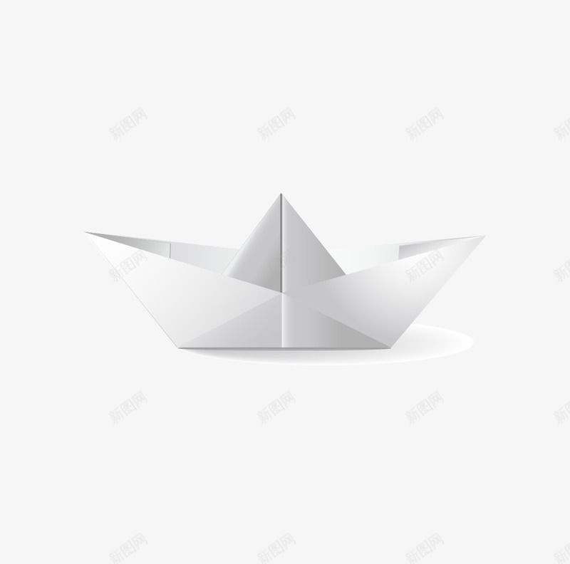 立体拟真纸船png免抠素材_88icon https://88icon.com 拟真 盒子 立体