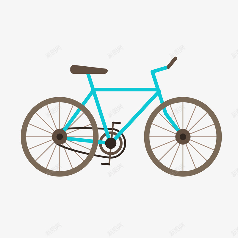 手绘卡通自行车图案矢量图ai免抠素材_88icon https://88icon.com 健康 出行工具 出行方式 单车 卡通 自行车 运动 骑行 矢量图