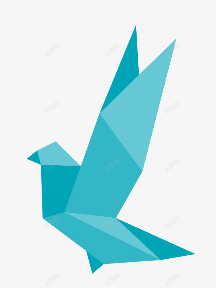 折纸飞鸟矢量图ai免抠素材_88icon https://88icon.com 鸟折纸飞鸟装饰图 矢量图