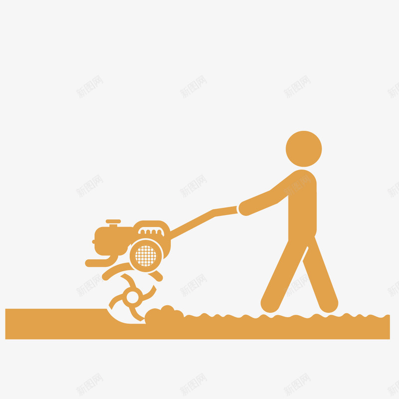 手绘卡通农耕耕地png免抠素材_88icon https://88icon.com 农业 农耕 农耕工具 手绘卡通 简图 翻土 耕地