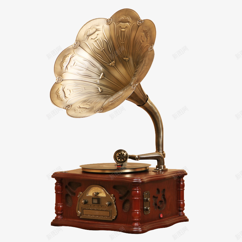 欧式花纹留音机png免抠素材_88icon https://88icon.com 古代喇叭 复古 欧式花纹 电唱机 留声机 留音机 老式 蓝牙音响 黑胶唱片机