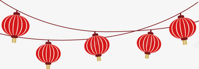 喜庆节日扁平化灯笼高高挂起png免抠素材_88icon https://88icon.com 中秋 年 扁平化 灯笼 节日
