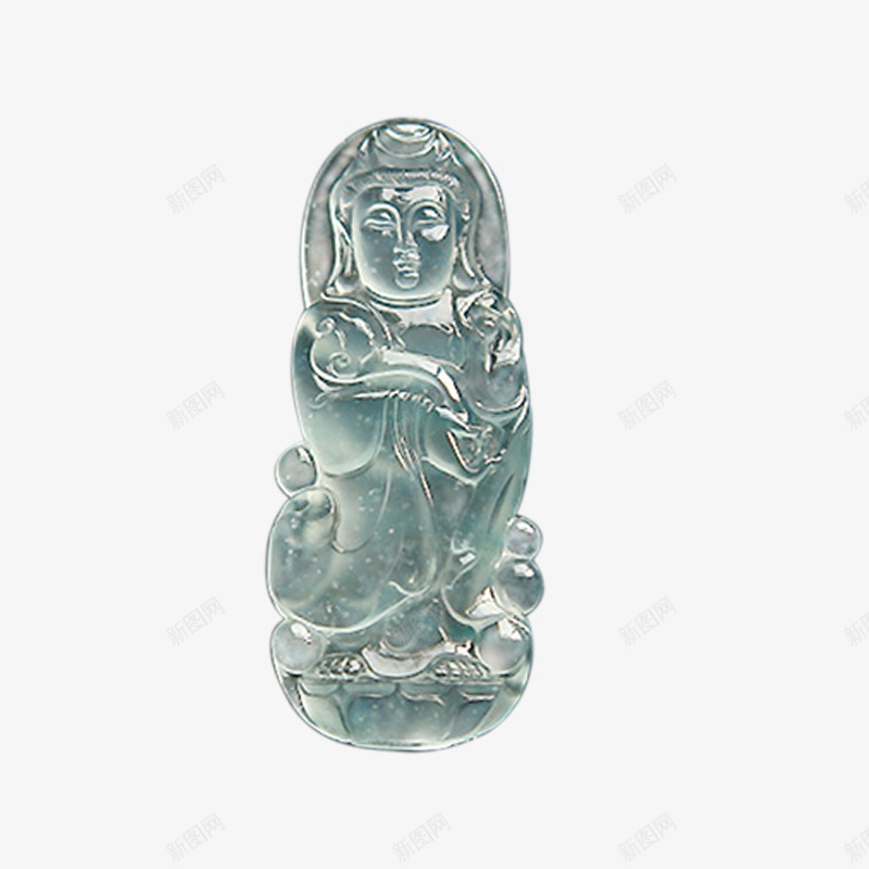 玉雕观音佛像png免抠素材_88icon https://88icon.com 佛像 玉石雕塑 玉雕 装饰 首饰