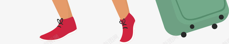 拉着绿色旅行箱的男人矢量图ai免抠素材_88icon https://88icon.com 地图 微笑 旅游出行 棕色短发 男性 白色上衣 矢量图