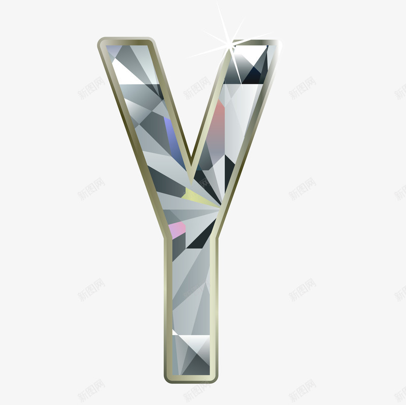 钻石英文字母Ypng免抠素材_88icon https://88icon.com V 英文字母 钻石